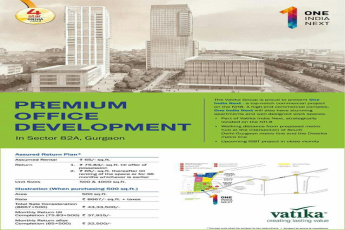 Offering Vatika One India Next Assured Return Deal